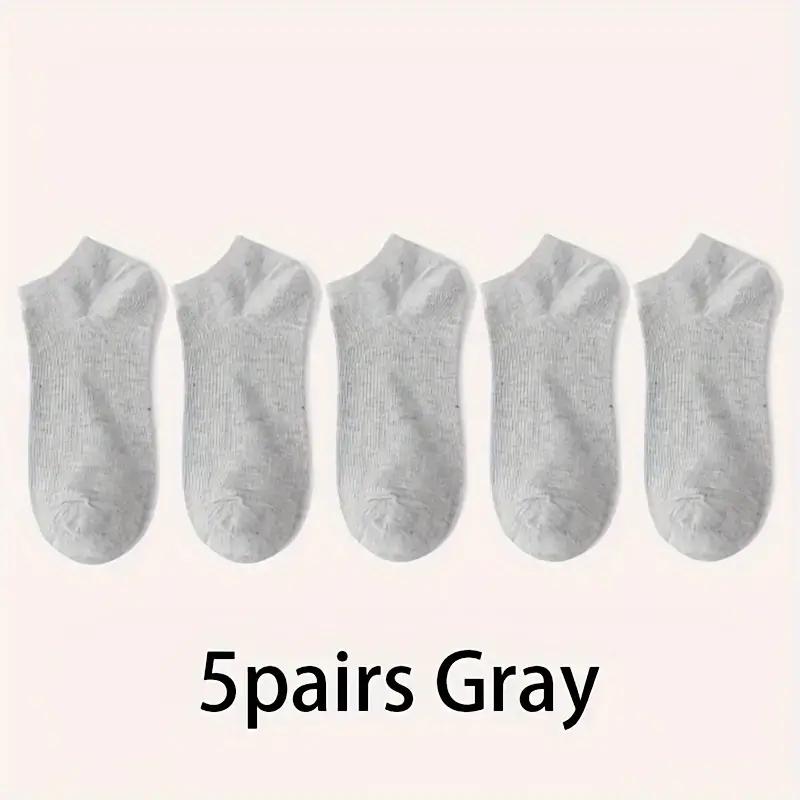 5/10-Pack Unisex Comfort-Fit Ankle Socks For All, Breathable & Lightweight - Ideal For Sports & Daily Wear
