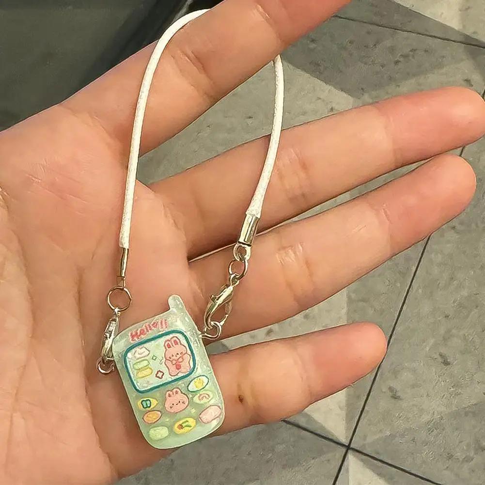 Doll Mini Pendant Model Cartoon Cute Little Mini Mobile Phone Ornament for 15-17cm Labubu Cartoon Pendant Sweet Couple Gift