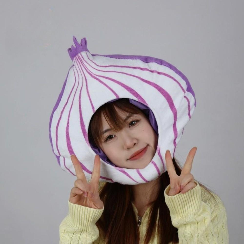 Playful Nutrition Month Hat Thick Pullover Cap Tomato Fruit and Vegetable Hat Kids Adults