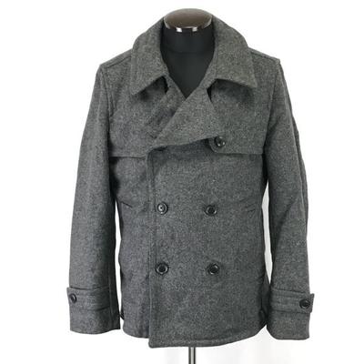 JUNMEN Meltonwolle Kurzer Pea Coat Grau Größe L(GEBRAUCHT)