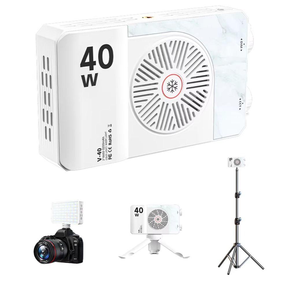 40W RGB LED Camera Light 4400mAh Battery Pocket Photography Light  Camping