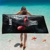 Benutzerdefiniertes Basketball Strandtuch Personalisierter Name Weltraum Galaxie 160x80cm Mikrofaser Badetücher Ganzjahres Weiche Saugfähige Decke