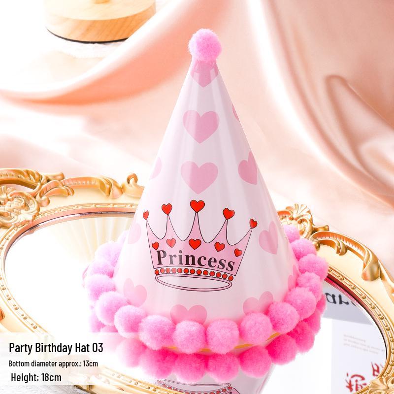 Irisierendes Diamantperlen-Geburtstags-Stirnband & Hut Party-Accessoires