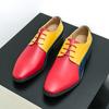 Fashion Casual Shoes Mens Loafers Summer Men's Leather Men's Walking Shoes Elegantes Oxfords Male Shoe Lace-Up Pointed Toe Work Shoes