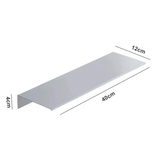 Väggfäste Badrum Flytande hylla Stansfri självhäftande Kraftig aluminiumlegering Multifunktionell förvaringsställ Hållare Organizer Hemtillbehör