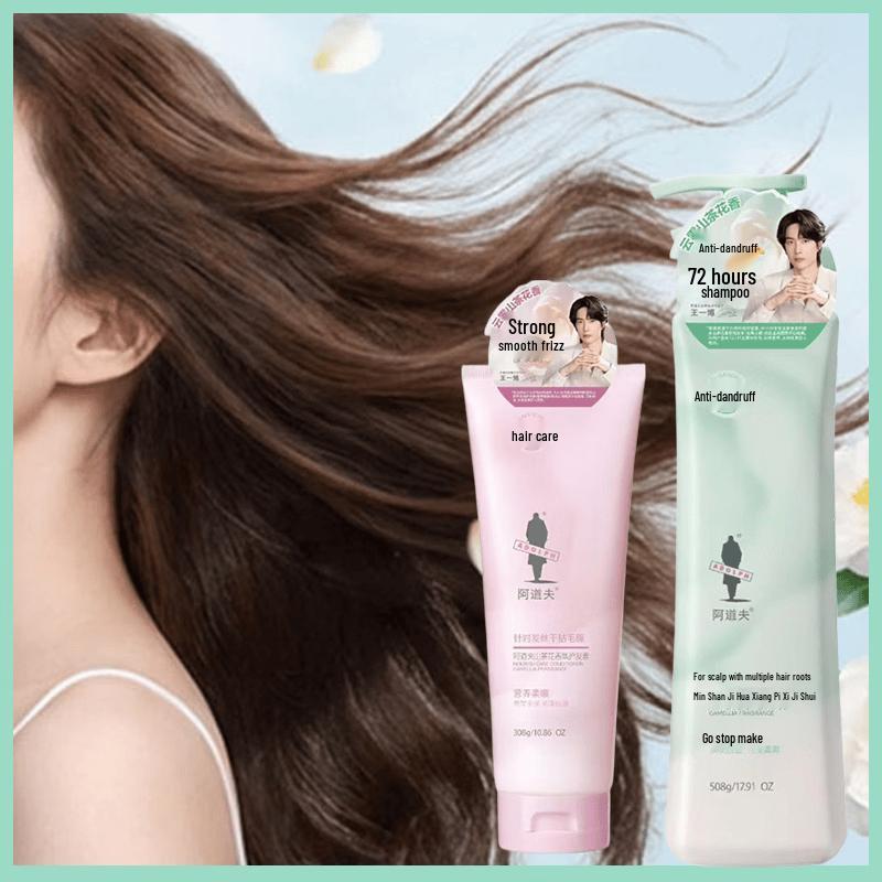 Adolph Camellia Anti-Dandruff & Smoothing Hair Care Set