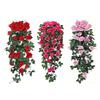 Easy Maintenance Artificial Rose Stem Wall Hanging Garlands For Home Wedding Outdoor Decoration Decorative Flower