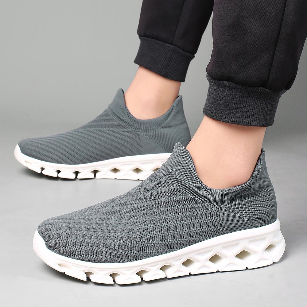 Мужская модная дышащая легкая уличная обувь для спорта и отдыха большого размера — фото 18