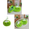 Plush Coconut Coin Wallet With Zipper Storage For Kids And Teens