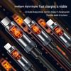 240W Super Fast Charging Type-C Cable with Smart Digital Display for Apple, Huawei, Honor