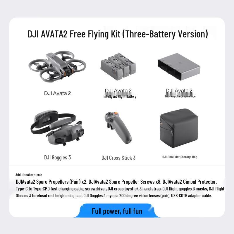 DJI Avata 2 Fly More Combo (3-Battery) (CN Version)