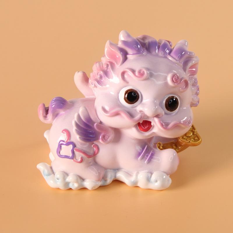 New Cute PI Xiu Resin Handicraft Ornaments, Personalized Craft Gifts, Home Ornaments and Car Decorations