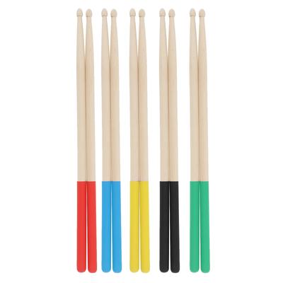2 Stück 7A Trommelstöcke, rutschfest, mehrere Farben, Ahorn, Musikinstrumente, Trommelstöcke, Holztrommelstöcke für Kinder, Studenten/Anfänger