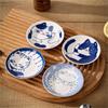 Lucky Cat Pattern Seasoning Plates Japanese Style Sushi Plates Ceramic Dessert Sauce Dish  Fruit