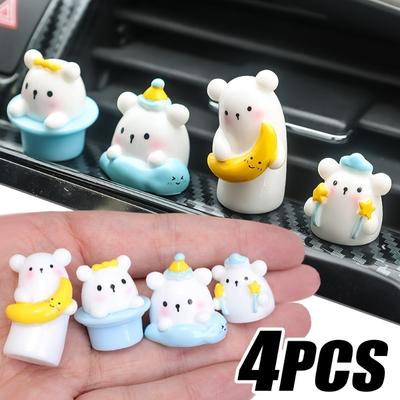 Car Ornaments Auto Dashboard Center Console Ornament Cartoon Magical Bear Micro Landscape Decoration Synthetic Resin Ornament