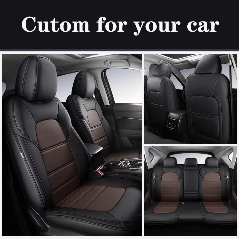 PU Leather Custom Fit Car Seat Covers For Ssangyong Rexton kyron Korando Actyon Sport Rodius Luxury Auto Interior Accessories