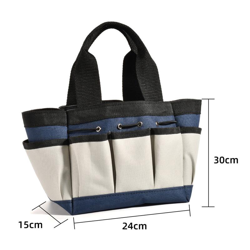 Large Capacity Storage Bag Waterproof Gardening Bags Outdoor Garden Tool Kit Organizer Multi Pocket Hardware Tool Hand Bags