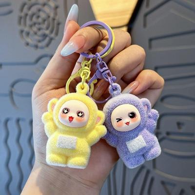 Porte-clés Antenne Bébé Dessin Animé Floqué Pendentif DIY Cadeau avec Emballage Livre