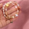 Stacking Double-Layer Pearl Bracelet Jewelry Bead String Bracelet Crystal Beaded Bracelet  Gifts