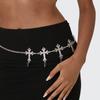 Gothic Cross Adjustable Y2K Belt Waist Chain for Women Vintage Skirt Waistband Body Jewelry Gifts