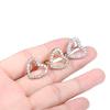 1PC Surgical Steel 14G CZ Reversed Bar Belly Button Ring Heart Navel Stud Piercing Ring Jewelry Sexy Umbilical Oreja Pircings