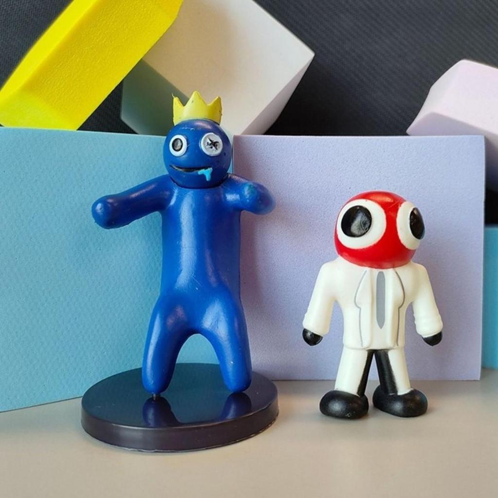 Set di Figure Giocattolo da Costruzione RAINBOW FRIENDS (Confezione da 8), Dalla COREA
