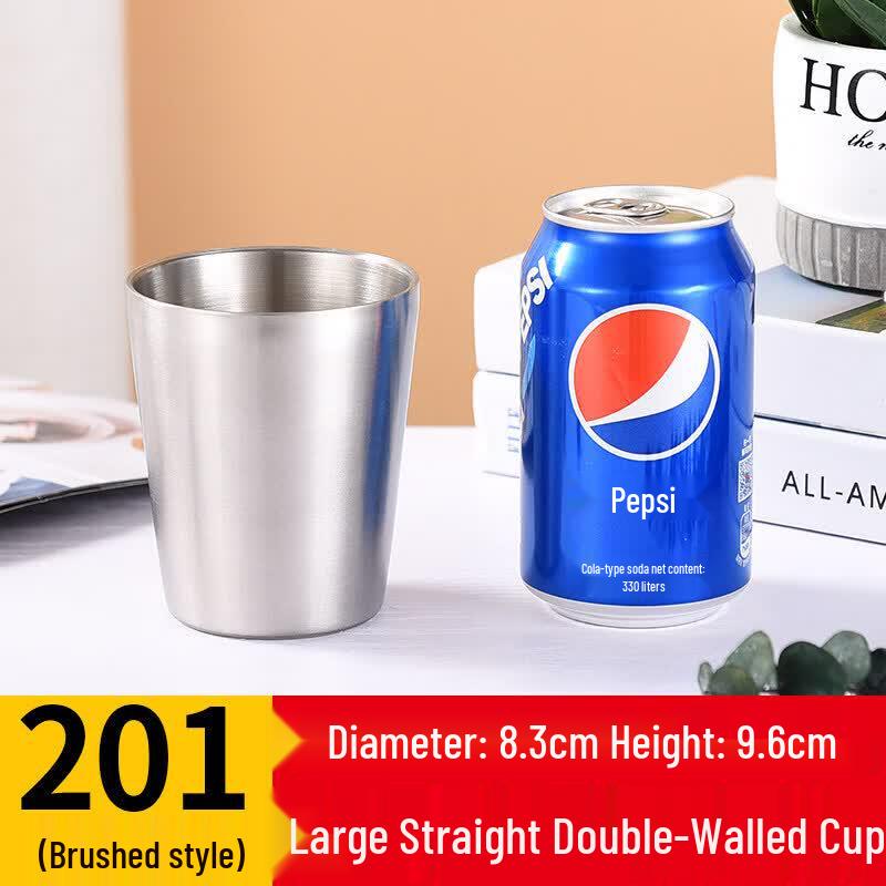 Star 304 Stainless Steel Double-Layer Beverage Cup