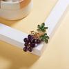 Handgefertigt Exquisit Emaille Abzeichen Vintage Brosche Pflanzenbrosche Mode Frucht Pfirsich Brosche Party