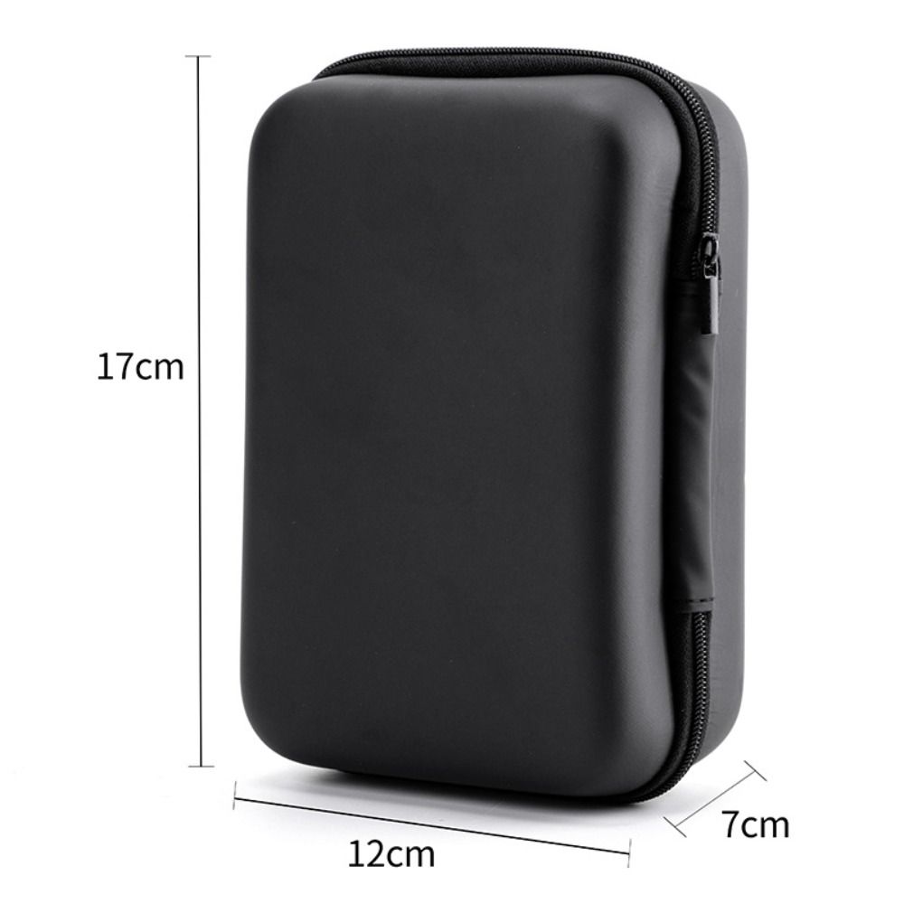 Durable Mini EVA Storage Box Black Portable Pouch Carrying Bag Small Bag for Earphone