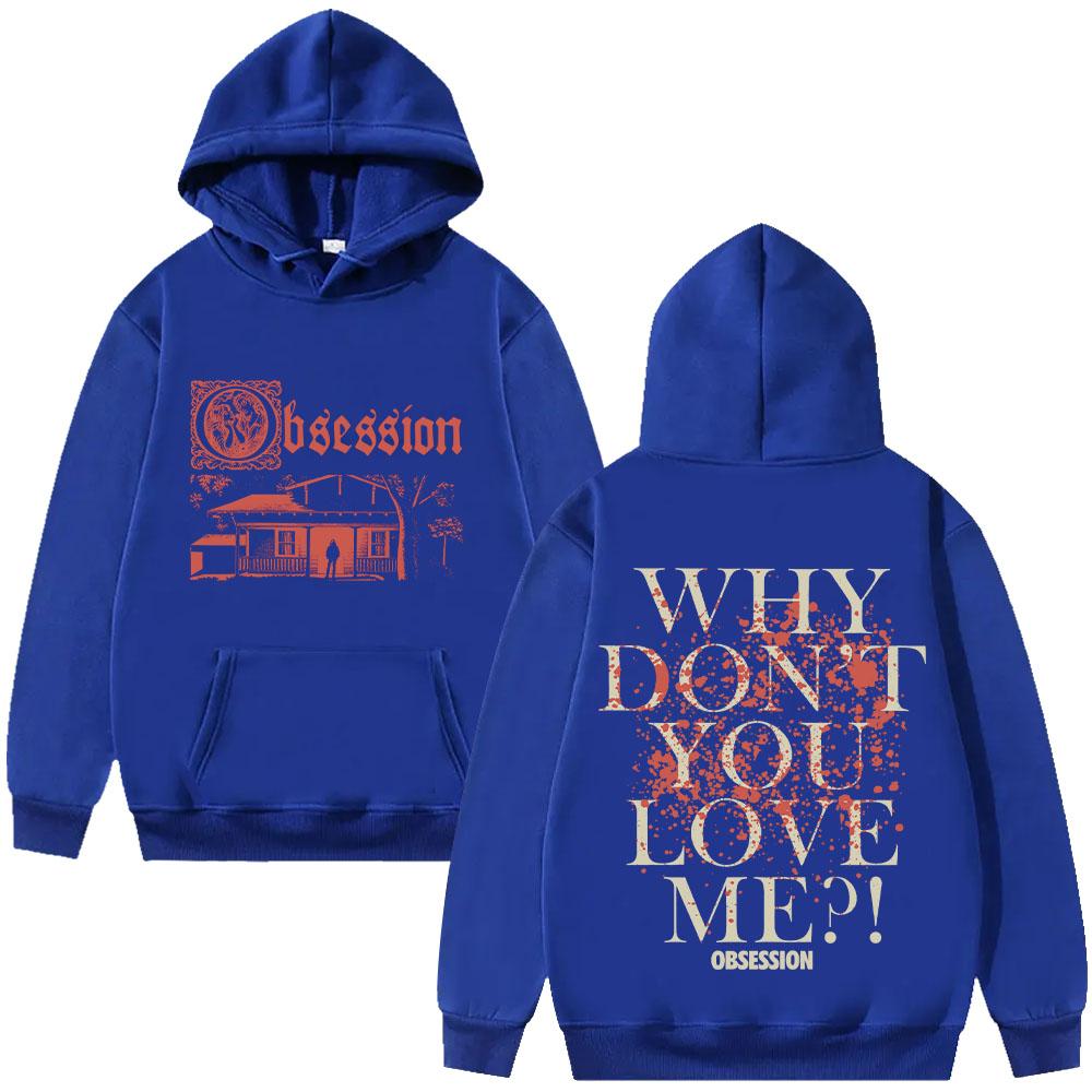 Obsession 2026 Hororová Mikina Vintage Gotický Film Streetwear Estetika Grafický Pulovr dámský pánský Trendy Mikiny Oblečení Y2K