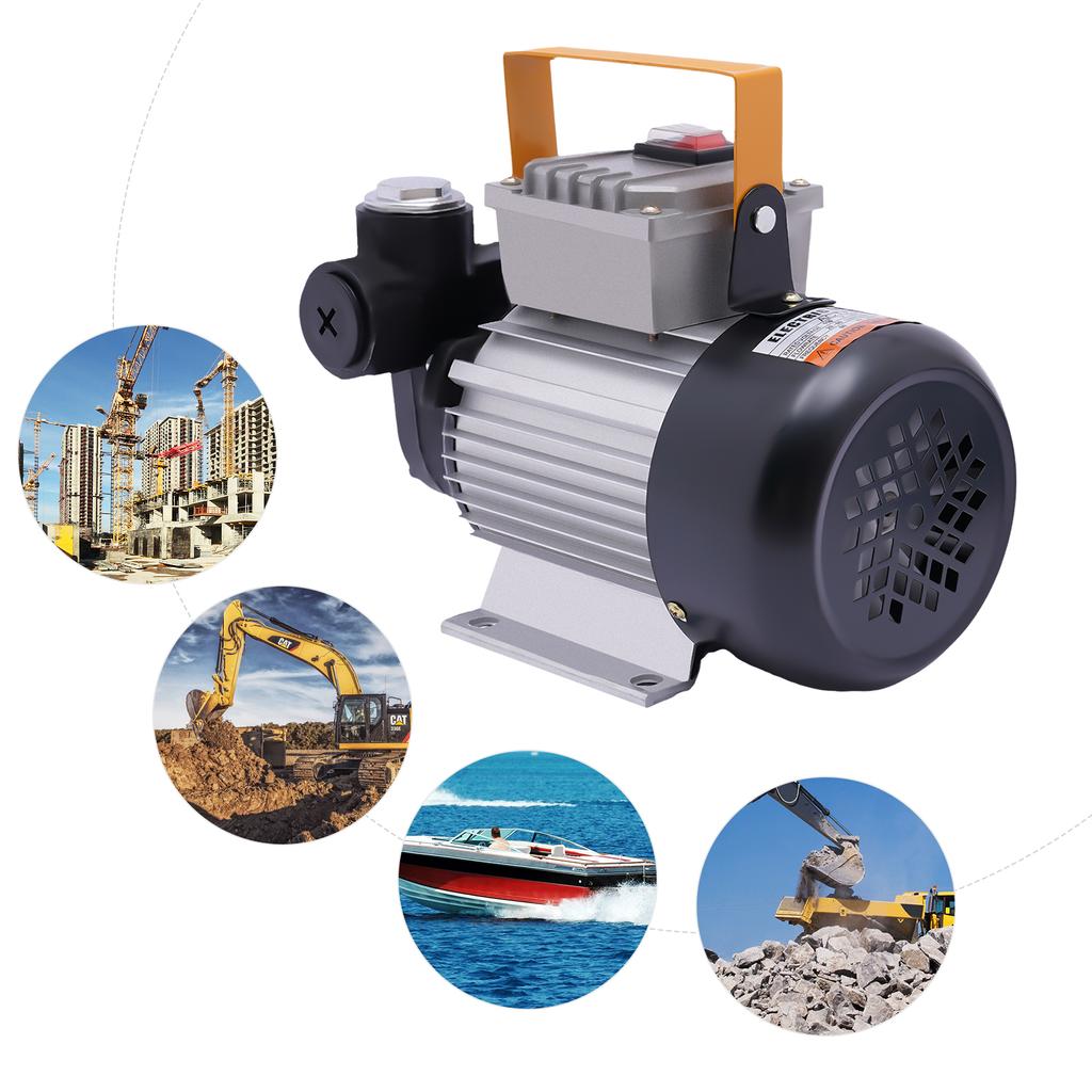 110V AC 16GPM 60L/min Oil Transfer Pump, Electric Self-priming Oil Pump, Fluid Extractor Pump for Diesel, Kerosene, Biodiesel