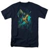 Aquaman Movie Make A Splash Mens T Shirt Navy Officially Licensed