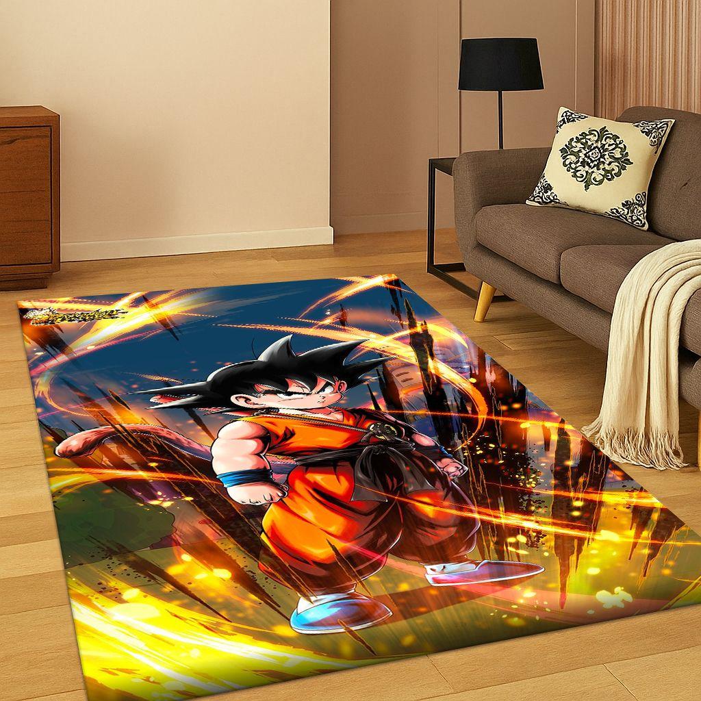 Classic Anime D-Dragon B-Ball Cartoon Carpet Rug for Bedroom Living Room Sofa Doormat Home Decor,kid Game Area Rug Non-slip Gift
