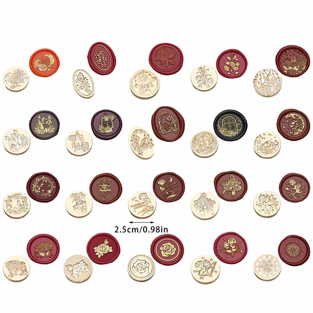 Siegelstempelkopf aus Messing Wachsstempelkopf Messing Scrapbooking Stempelkopf Geprägtes Siegelwachs Siegelstempelkopf Ersatz