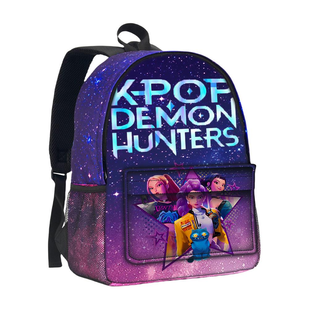 Huntrix Kpop 3D Stereoscopic Starry Sky Bag, Witch Hunting Team, High Capacity Starry Sky Bag for Primary and Secondary School Students CLE