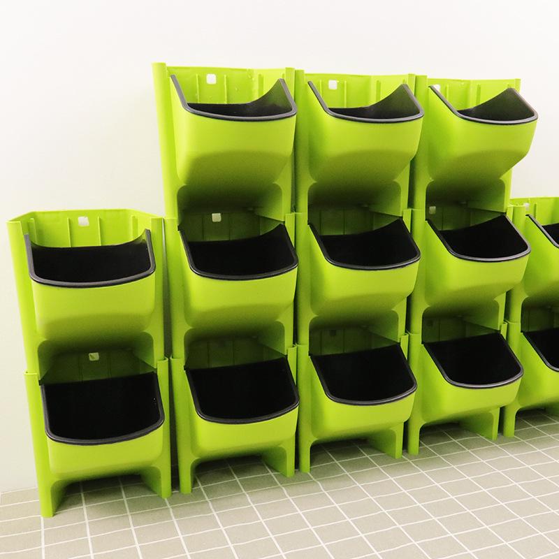 Mobile Vertical Garden Planter: Creative Resin Flower and Vegetable Pot for Balcony Greening