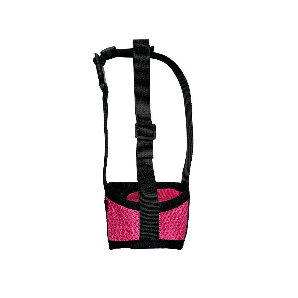 Atmungsaktiver Hundemaulkorb aus Netzstoff: Gegen Bellen, Beißen und Verschlucken.