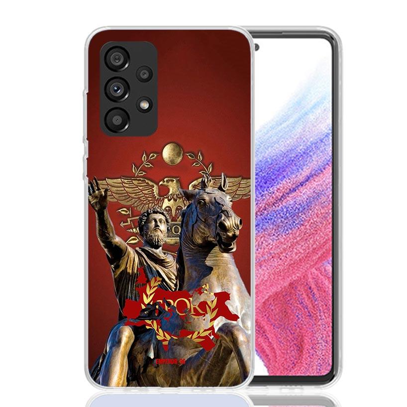 SPQR Roman Imperial Legionv Phone Case For Samsung Galaxy A52 A32 A22 A12 A02S A50S A30S A51 A31 AA71 Note 20 Ultra 10 S10 Plus