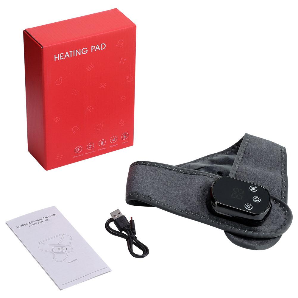 

Беспроводная грелка для шеи Электрический вибрационный массаж С подогревом Накидка для шеи для шеи и плеч Перезаряжаемая грелка для шеи Портативная