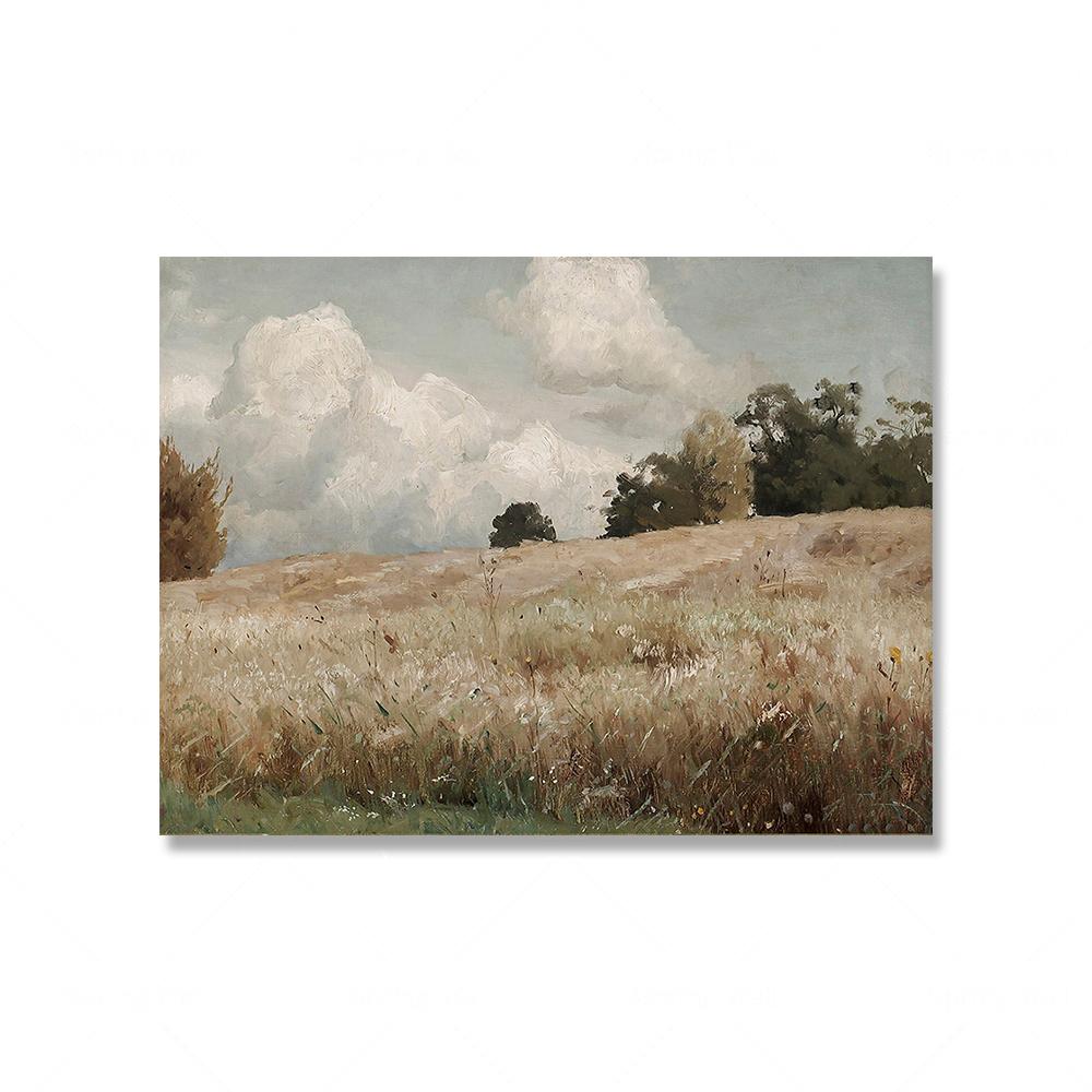 Vintage French Country Oil Painting On Canvas Poster Floral  European Art Prints Retro Botanical Gallery Wall Pictures Decor
