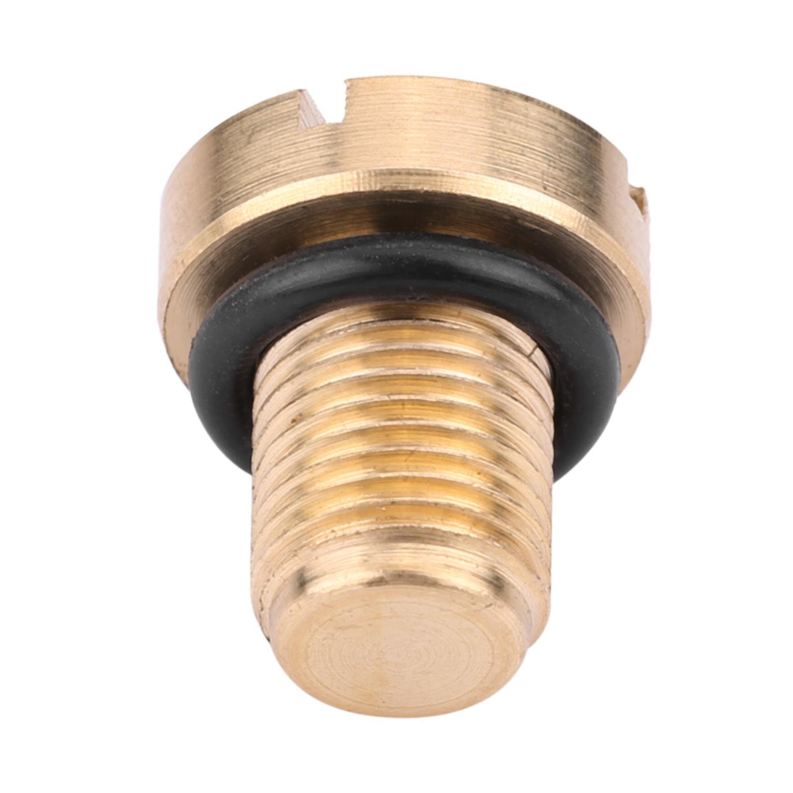 

17111712788 Metal Expansion Drain Screw with Gold Color Rubber Grommet for Various