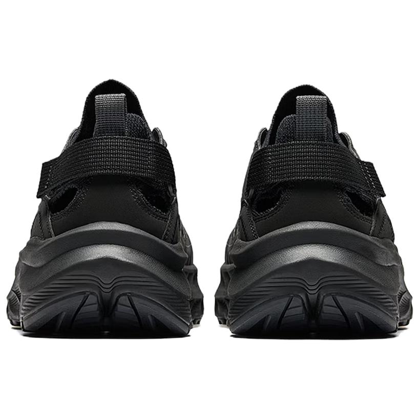 Anta Explore Fabric Synthetic Leather Comfortable Splicing Gradient Non-Slip Breathable Shock Absorbing Creek Shoes Men Shoes Black 912626602-3