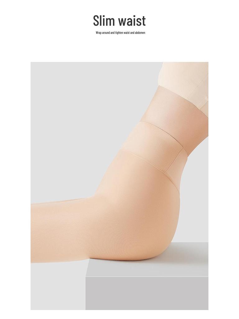 Damen Wasserglanz Fleecegefütterte Strumpfhose - Bare-Leg-Effekt, Übergröße, Frühling/Herbst-Bekleidung