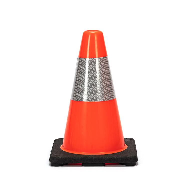 

45cm High-Strength PVC Road Safety Cone with Reflective Strip 45cm