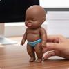 3 Pieces Small Figurine Funny Infant Doll Relief Baby Toy for Office, Home 12CM Black