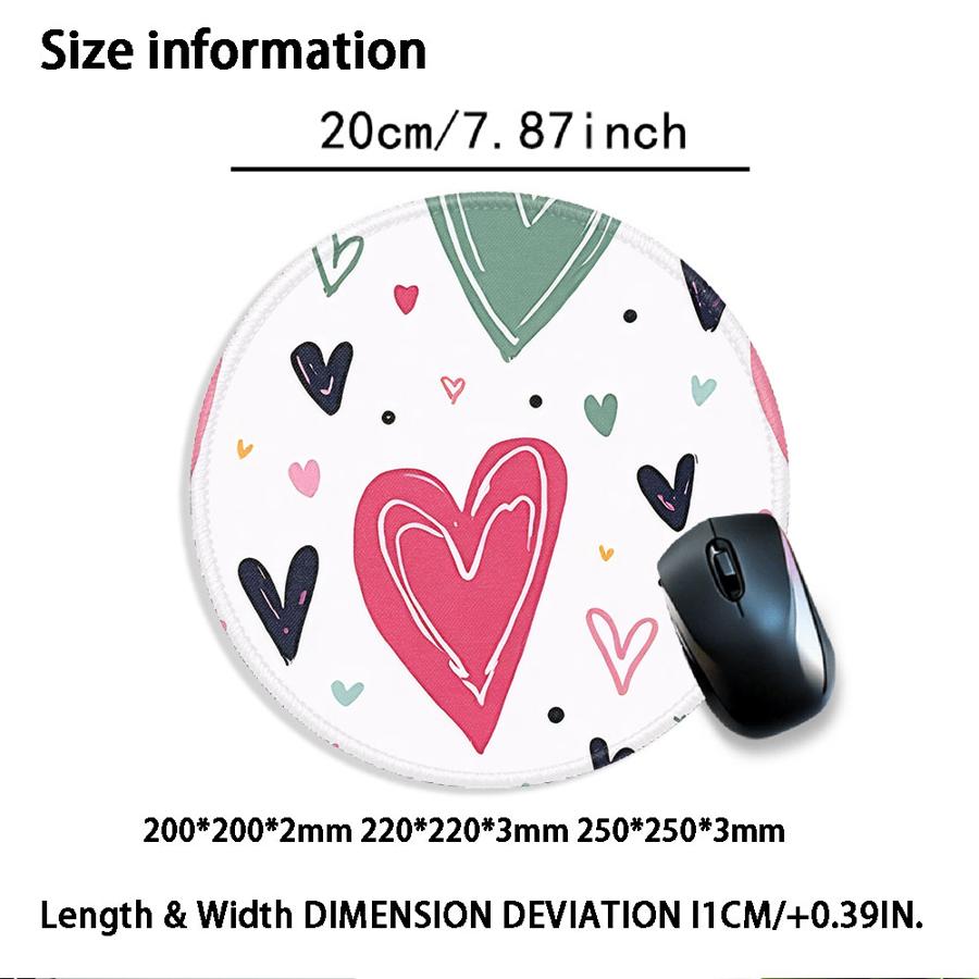 Anti slip 1pc Mouse Pad Keyboard Mouse Pad office Pad Desk accessories Game Console Pad Computer Laptop Pad Love Heart Leopard