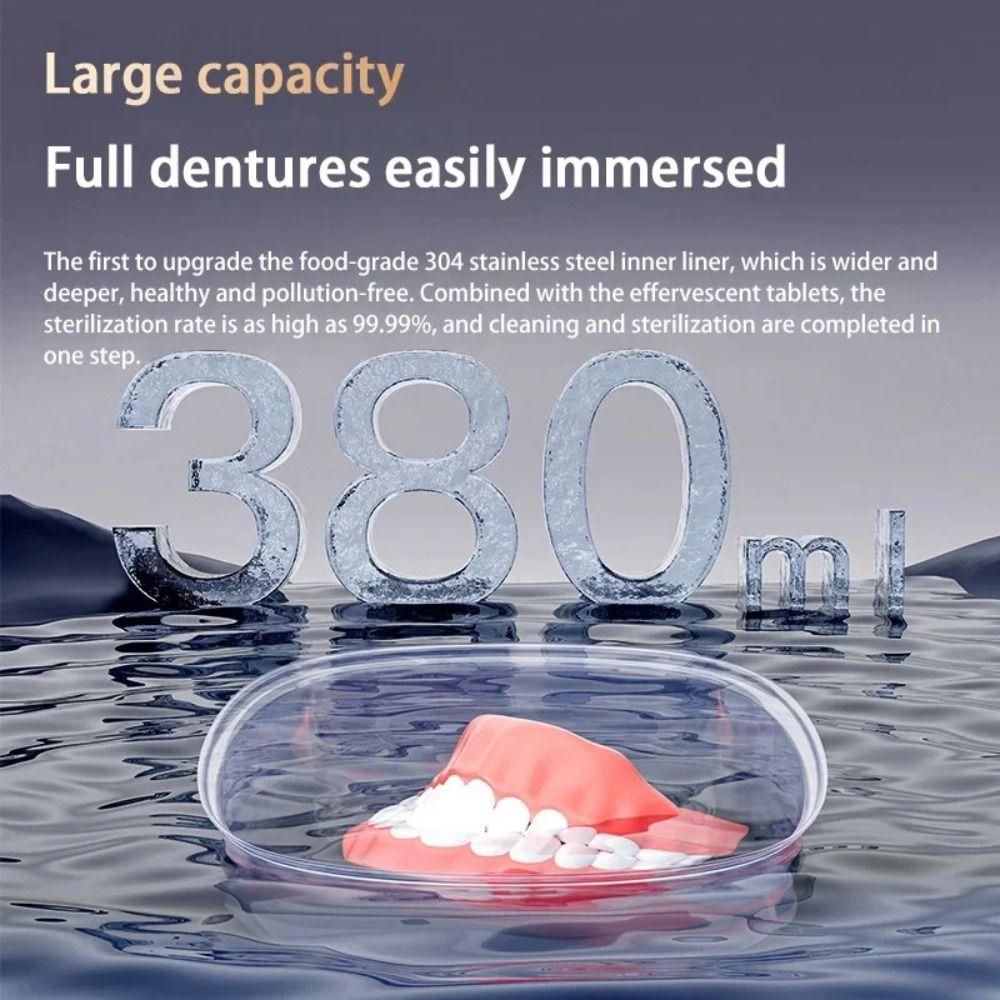 USB Electric Denture Cleaner Multi-Function Dental Cleaner Braces Cleaner  Aligner Cleaning