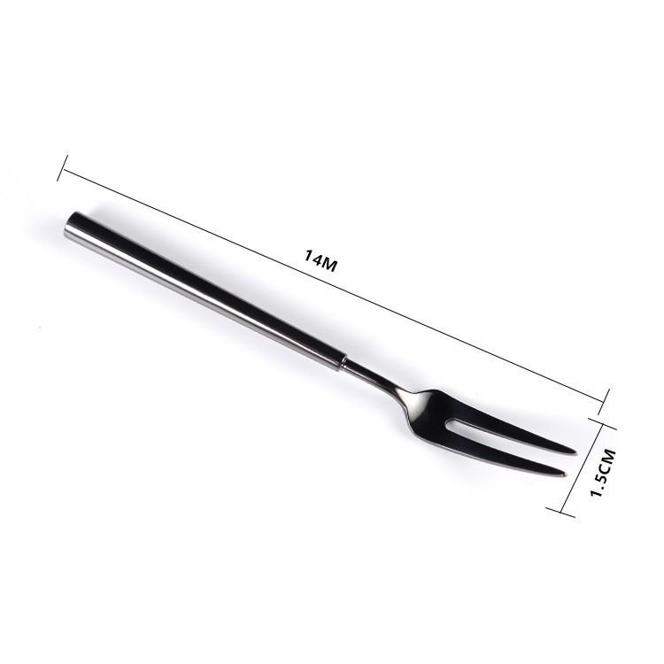 

Креативный черный нож, вилка, ложка, нержавеющая сталь 304, титановая посуда, десертная ложка, вилка для фруктов, кофейная ложка, столовая посуда