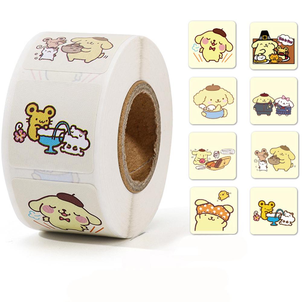 Custom Logo Stamp Stickers Cute Thank You Square Decoration X091