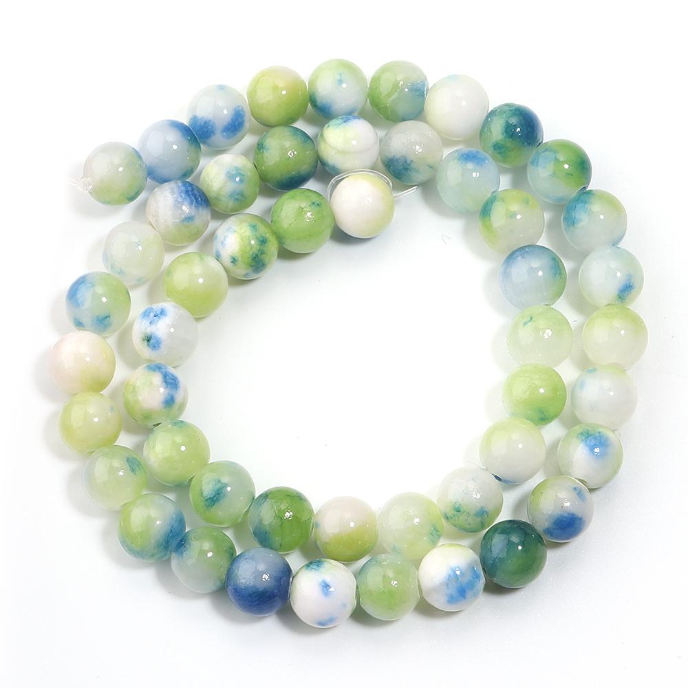 34-90pcs 4-12mm Persian Jade Stone Beads Natural Stone Loose Spacer Beads For Jewelry Making DIY Bracelet Necklace Accessories
